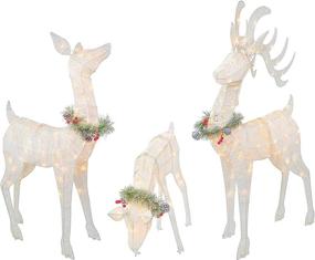 img 4 attached to Top Treasures Reindeer Christmas Decorations