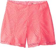 speechless girls lace skort medium logo