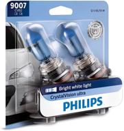 🚗✨ upgrade your vehicle's headlights with philips 9007cvb2 crystalvision ultra - bright white, 2 pack logo