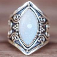 vintage silver moonstone ring: stunning 925 sterling silver jewelry for women, perfect for weddings - cuteshop logo