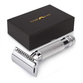 img 4 attached to 🪒 CHARMMAN Classic Double Edge Safety Shaving Razor - Premium 3-piece Set with 10 Super Stainless Blades & Luxurious Packaging