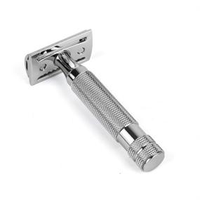 img 2 attached to 🪒 CHARMMAN Classic Double Edge Safety Shaving Razor - Premium 3-piece Set with 10 Super Stainless Blades & Luxurious Packaging