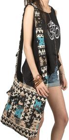 img 3 attached to Tribe Azure Quilted Shoulder Crossbody Women's Handbags & Wallets