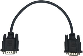 img 2 attached to 🔌 CERRXIAN 1ft VGA SVGA 15 Pin HD15 Male to Male Adapter Video Monitor Cable - Ideal for PC, Laptop, TV, and Projector Connectivity