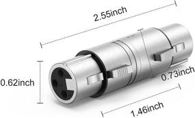 img 1 attached to 🎧 Адаптер линии микрофона CableCreation XLR Female to Female: 3 Pin Female to 3 Pin Female - Качественное аудио соединение.