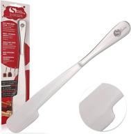 🔪 multifunctional stainless steel spatula spreader knife - ideal for peanut butter and jelly, chocolate or strawberry jam stirring, jar scraping & spreading with clean hands by simple spreading logo