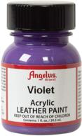 angelus leather paint oz violet logo