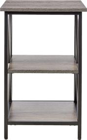 img 3 attached to Convenience Concepts 161849WGY Tucson Weathered Furniture for Accent Furniture