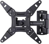 📺 full motion tv wall mount bracket for 13-42 inch led lcd oled flat curved screens, swivel tilt extension rotation tv mount monitor, max vesa 200x200mm, up to 44lbs - ergo-innovate logo