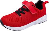 karido lightweight breathable running shoes for kids - boys and girls fashion sneakers, casual sports walking shoes logo