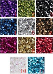 img 1 attached to Sequins Colors17500Pcs Embroidery Applique Embellishment