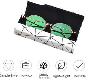img 2 attached to Folaxshoo Portable Clamshell 👓 Eyeglasses: Optimized Spectacles for Convenience