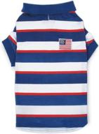 zack & zoey spf40 patriotic pooch polo shirt: sun protection and style for your furry friend логотип