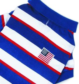 img 2 attached to Zack & Zoey SPF40 Patriotic Pooch Polo Shirt: Sun Protection and Style for Your Furry Friend