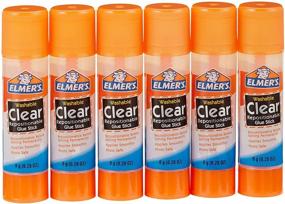 img 3 attached to 🖍️ Elmer's Clear Glue Sticks, Washable, 0.28 Ounce Pack of 6 - Ideal for Kids, School & Scrapbooking Supplies, Vision Board Projects