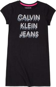 img 2 attached to Calvin Klein Girls Anthracite 14 Girls' Clothing for Tops, Tees & Blouses