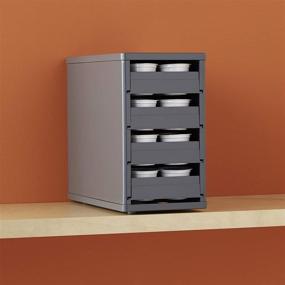 img 1 attached to ☕️ CoffeeStack 40 K-Cup Cabinet Organizer by YouCopia - Gray (One Size)