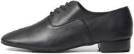 roymall athletic leather professional men's ballroom performance shoes логотип