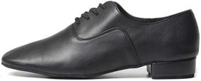 img 4 attached to Roymall Athletic Leather Professional Men's Ballroom Performance Shoes