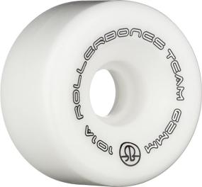 img 1 attached to 🛼 RollerBones Team Logo 101A: Top-Notch Recreational Roller Skate Wheels (Set of 8)