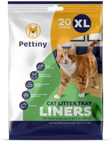 img 4 attached to Pettiny 20 Cat Litter Box Liners: Drawstring Bags for Scratch Resistant and Efficient Litter Management