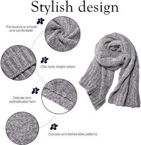 img 3 attached to SOJOS Light Grey SC326 Women's Scarf: Enhancing Your Style with Fashionably Accessorized Outfits