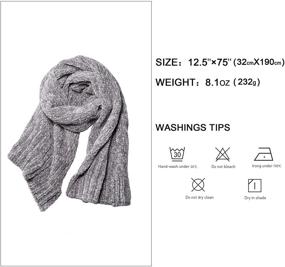 img 2 attached to SOJOS Light Grey SC326 Women's Scarf: Enhancing Your Style with Fashionably Accessorized Outfits