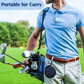 img 1 attached to 🏌️ Skylety 7-Piece Portable Golf Ball Cleaner Pouch - Pocket-Sized Golf Ball Washer Bag with Plastic Clips, Available in 7 Vibrant Colors