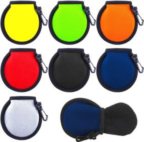 img 4 attached to 🏌️ Skylety 7-Piece Portable Golf Ball Cleaner Pouch - Pocket-Sized Golf Ball Washer Bag with Plastic Clips, Available in 7 Vibrant Colors