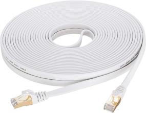 img 4 attached to 🚀 High-Speed Cat 7 Ethernet Cable | 15ft White Cord for Seamless Network Connectivity