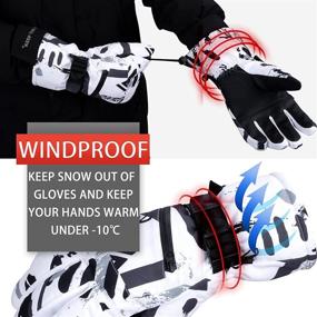 img 2 attached to 🧤 Waterproof Winter Warm Gloves for Skiing, Snowboarding – BOSONER Ski Snowboard Gloves, Cold Weather Touchscreen Snow Gloves for Men, Women, Kids