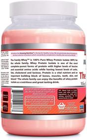 img 1 attached to 🍓 Amazing Formulas The Family Whey Whey Protein (Isolate) Powder - 2 lbs - Complete & Pure Protein - Gluten-Free (Strawberry Flavor)