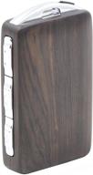 🎁 unique handmade black sandalwood wooden remote key fob shell with logo for volvo xc90 v90 s90 xc60 v60 s60 xc40 polestar1: elegant natural wood design, perfect gift choice logo