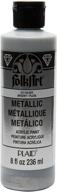 🎨 silver metallic - 8 oz folkart acrylic paint logo