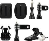 📷 hsu gopro mounts kit: quick release buckle, j-hook buckle, 3-way pivot arms, adhesive mounts & more! logo