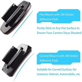 img 1 attached to 📷 HSU GoPro Mounts Kit: Quick Release Buckle, J-Hook Buckle, 3-Way Pivot Arms, Adhesive Mounts & More!