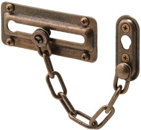 img 3 attached to 🔒 Antique Brass Chain Door Guard - Prime-Line U 10533