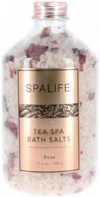 img 2 attached to 🛀 Soothe and Relax with SpaLife Petal-Infused Effervescent Mineral Bath Salts - 2 Pack 17.6 oz. ea (Lavender & Rose)