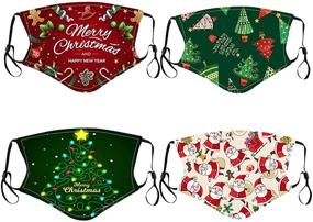 img 2 attached to Christmas Face_Masks Balaclavas Snowflakes Protection