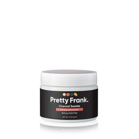 img 4 attached to Pretty Frank Baking Soda Free Deodorant Cream - Natural Odor Protection for Women, Men, Kids – Paraben & Sulfate Free Formula with Coconut Oil, Arrowroot, Vitamin E, Zinc – Charcoal Seaside Scent