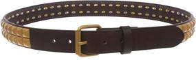 img 3 attached to 🔘 Black Leather with Studded Brass Snaps