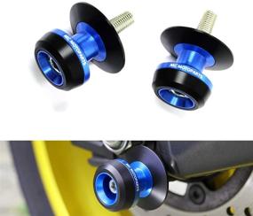 img 3 attached to MC MOTOPARTS Twall 8MM CNC Swingarm Spools Compatible With GSXR 750 600 1000 1997-2017 2020 2019 2018 (Blue)