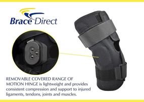 img 1 attached to 🦵 Deluxe Hinged Knee Brace with Compression Knee Wrap for Plus Size Obesity: Joint Pain Relief for Overweight Men & Women from Meniscus Tears, Arthritis Pain | Brace Direct