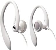 🎧 enhance your listening experience with philips shs3200wt/37 flexible earhook headphones (white) logo