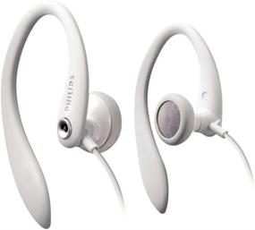 img 1 attached to 🎧 Enhance Your Listening Experience with Philips SHS3200WT/37 Flexible Earhook Headphones (White)