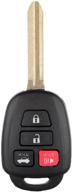 eccpp key fob shell case replacement for scion fr-s toyota camry corolla rav4 hyq12bdm keyless entry remote - uncut, pack of 1 logo