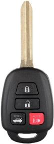 img 4 attached to ECCPP Key Fob Shell CASE Replacement for Scion FR-S Toyota Camry Corolla RAV4 HYQ12BDM Keyless Entry Remote - Uncut, Pack of 1