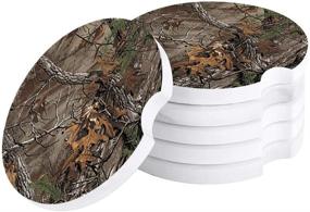 img 3 attached to Coasters Realtree Absorbent Ceramic Cupholder