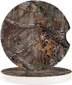 img 4 attached to Coasters Realtree Absorbent Ceramic Cupholder