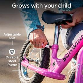 img 1 attached to 🚲 12-Inch Wheels Schwinn Balance Toddler Bikes: Beginner Rider Training with Various Color Options